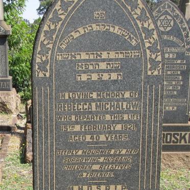 MICHALOW Rebecca -1921