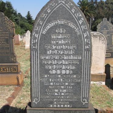 MOWSOWITZ Chane Feiga -1913