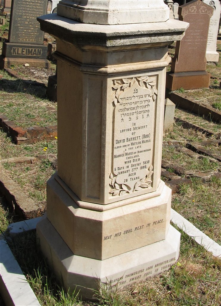 MARKS David Barnett -1898