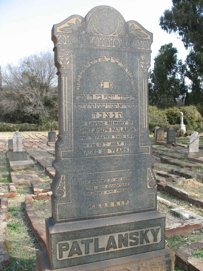 PATLANSKY Barnet Joseph -1910