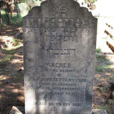 ROSETTENSTEIN A.F.W.