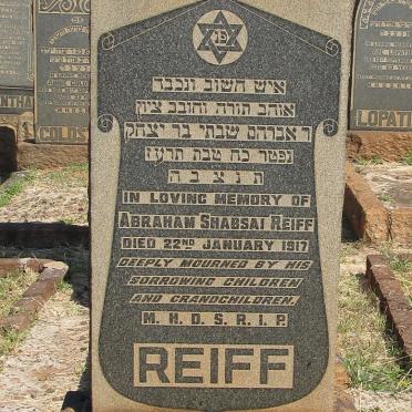 REIFF Abraham Shabsai -1917