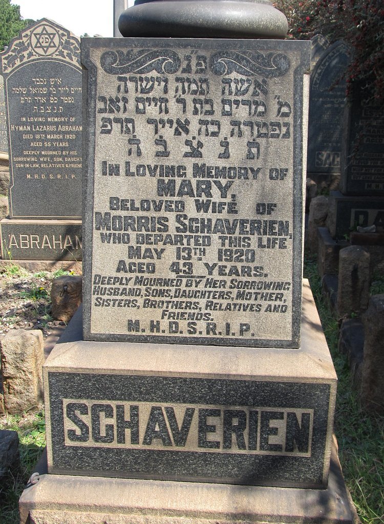 SCHAVERIEN Mary -1920