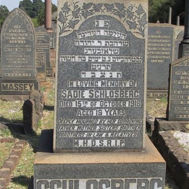 SCHLOSBERG Sadie -1918