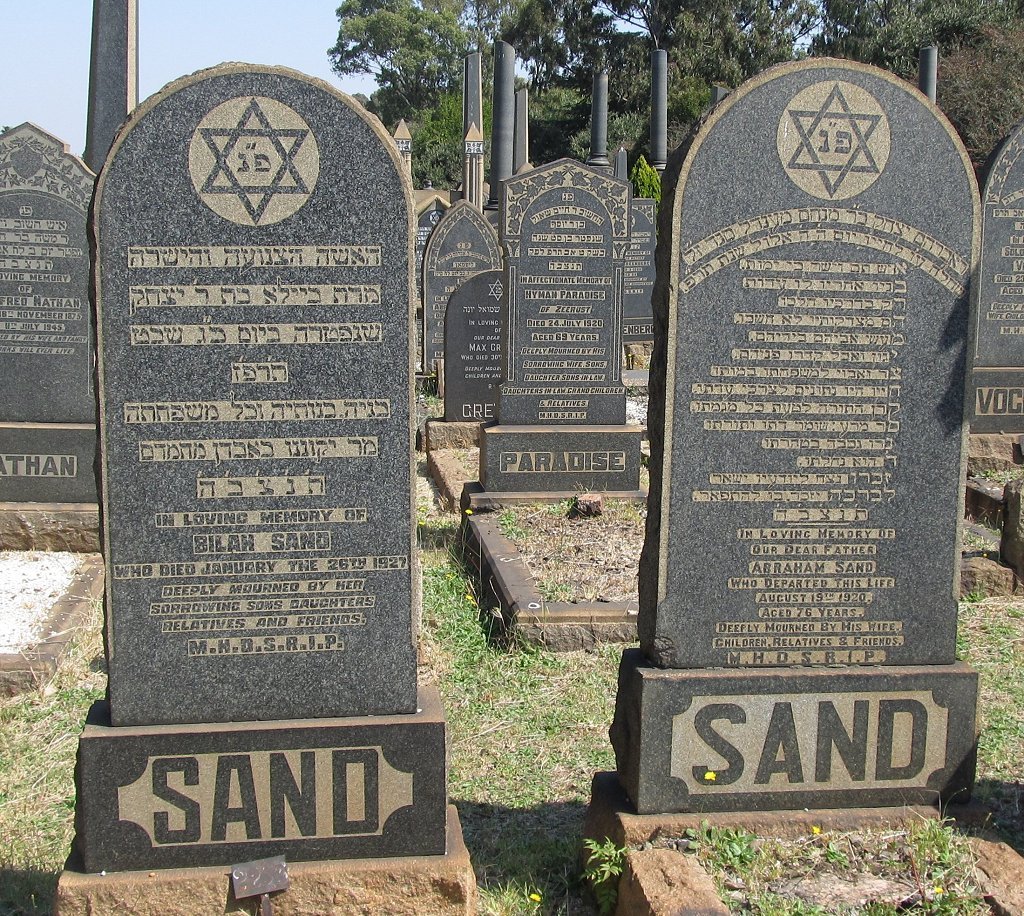 SAND Abraham -1920 &amp; Bilah -1927