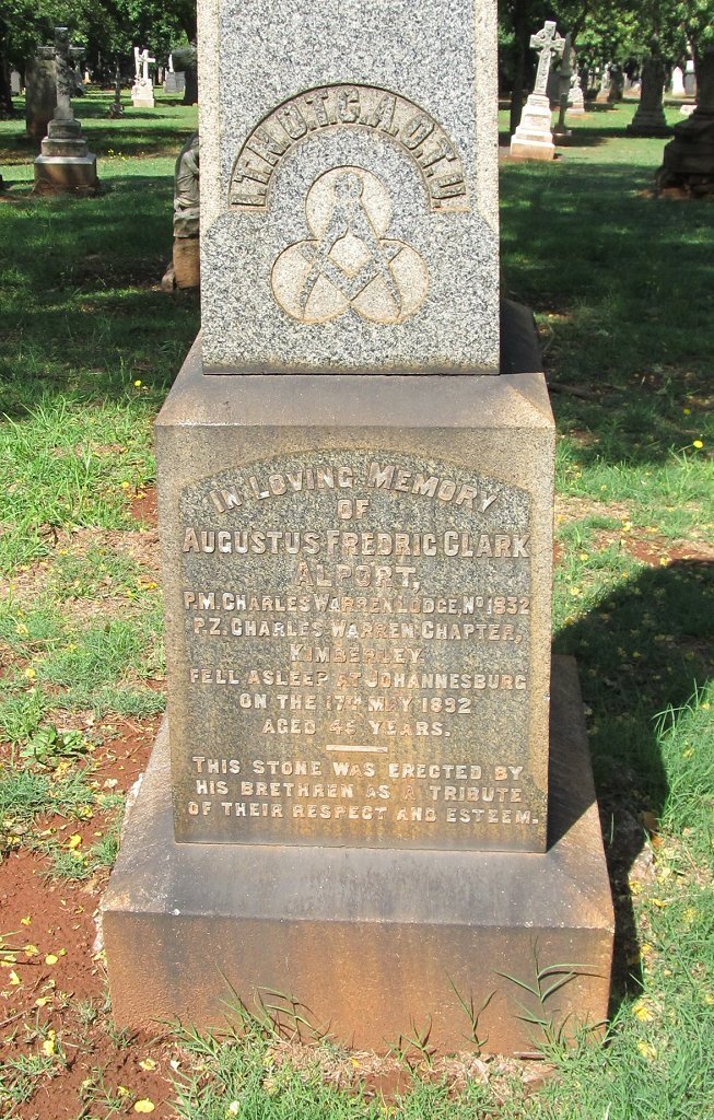 ALPORT Augustus Fredric Clark -1892