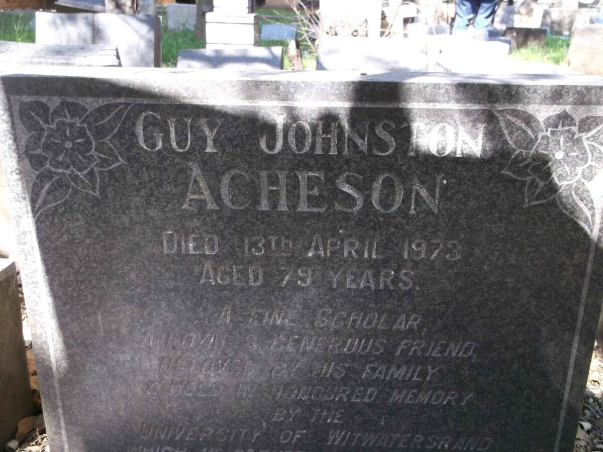 ACHESON Guy Johnston -1973