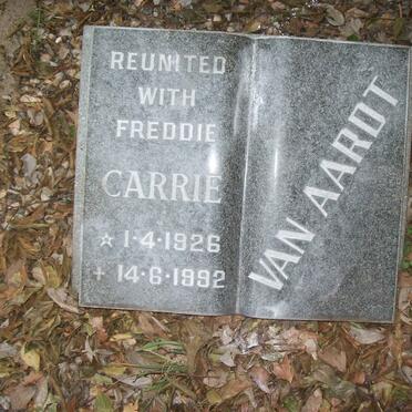 AARDT Carrie, van 1926-1992