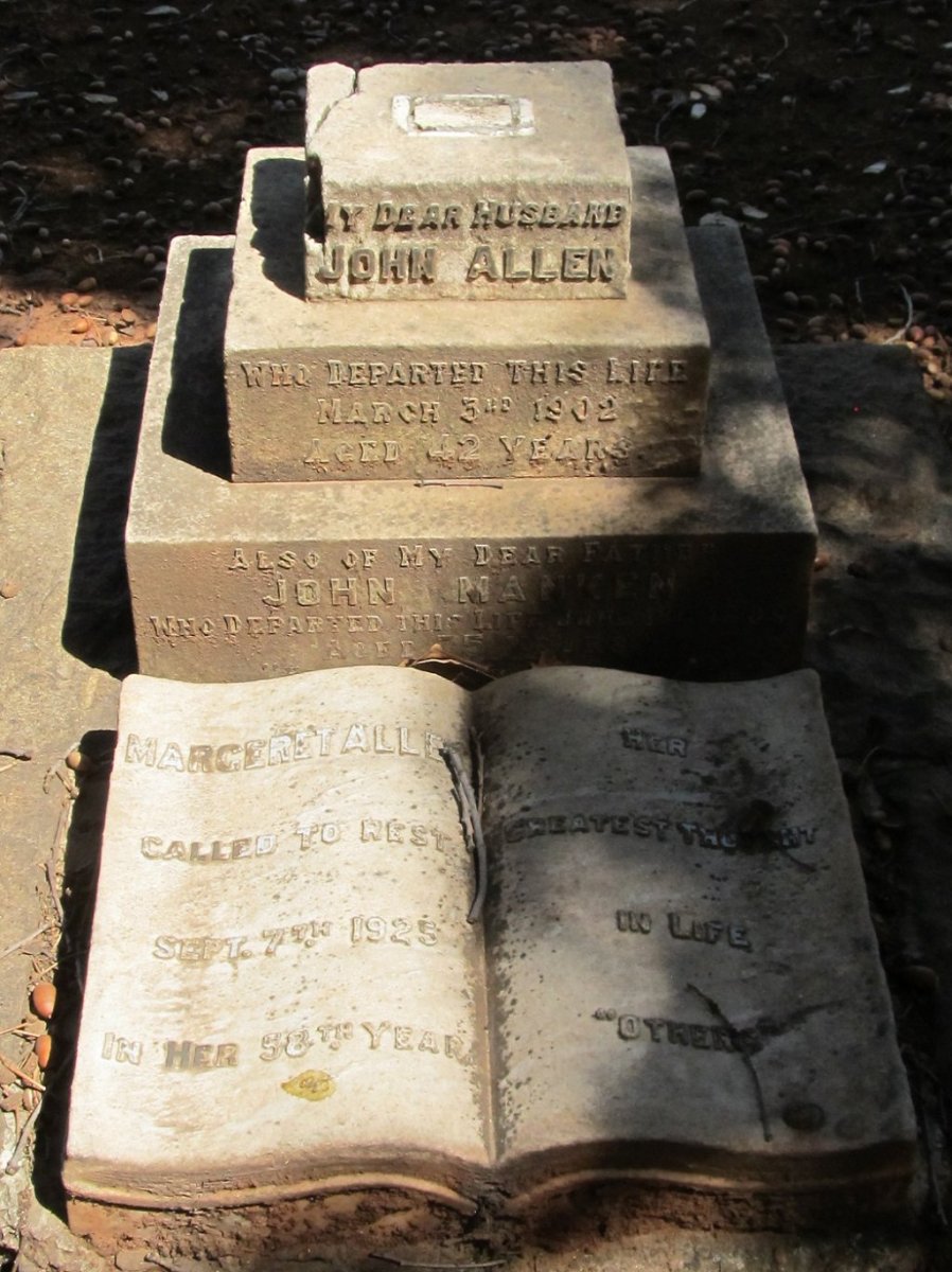 ALLEN John -1902 &amp; Margaret MANKEN -1925 :: MANKEN John