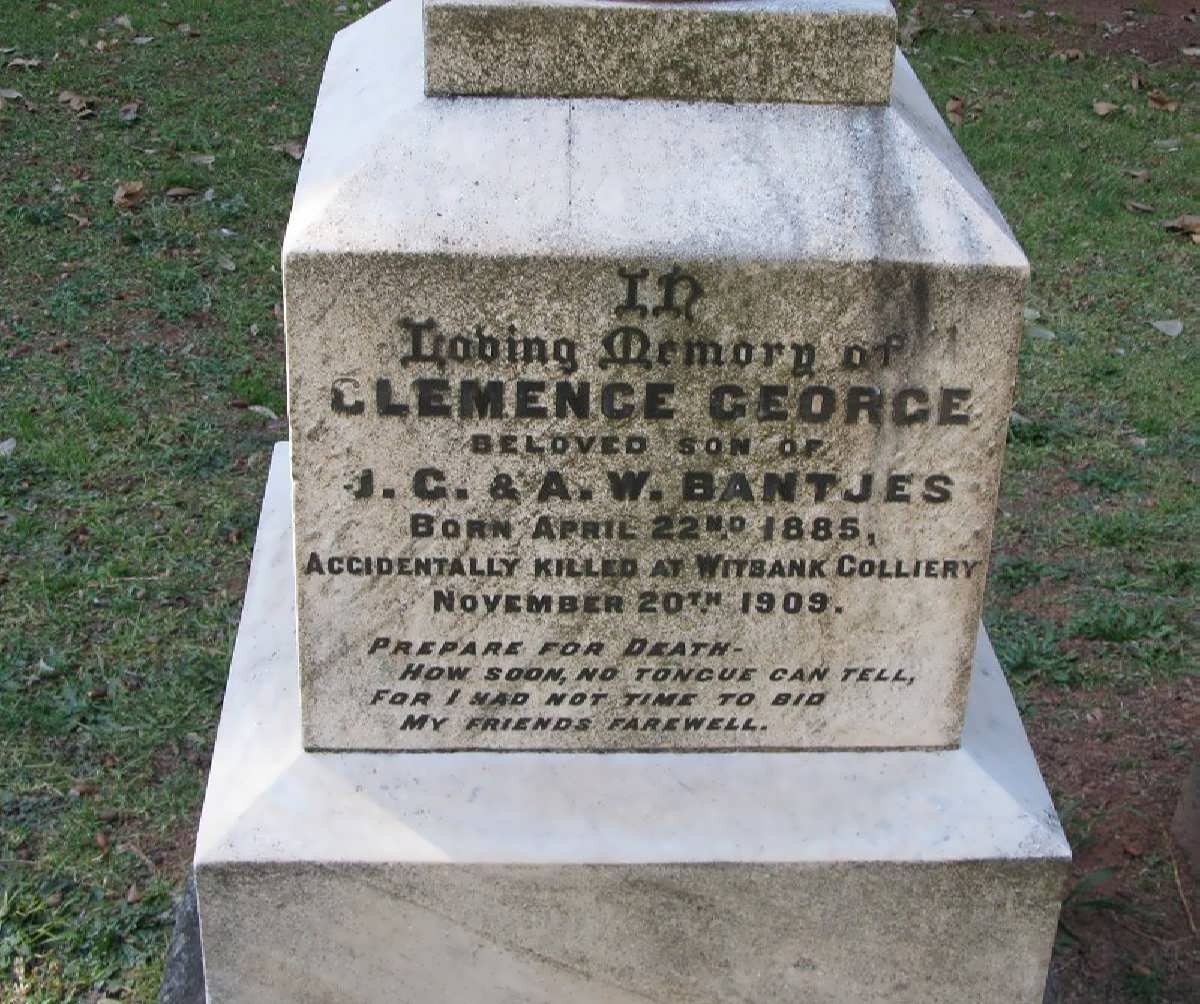 BANTJES Clemence George 1885-1909