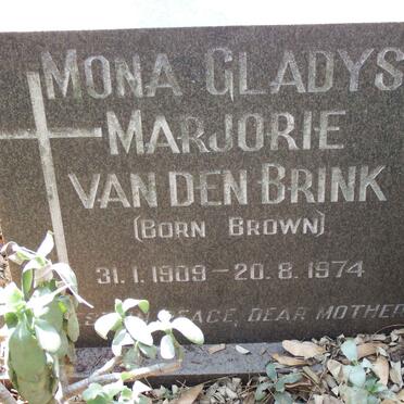 BRINK Mona Gladys Marjorie, van den nee BROWN 1909-1974