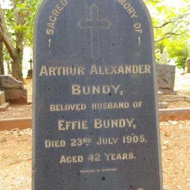 BUNDY Arthur Alexander -1905