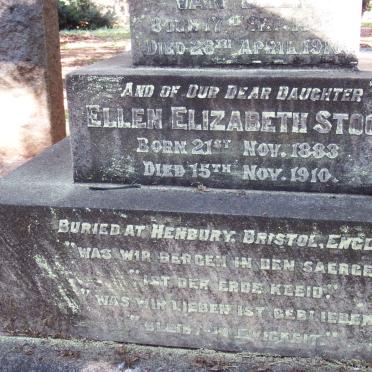 STOCK Ellen Elizabeth 1883-1910