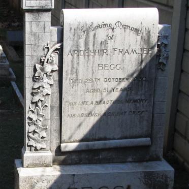 BEGG Ardeshir Framjee -1930