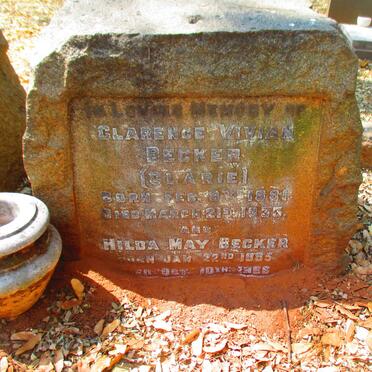 BECKER Clarence Vivian 1881-1933 & Hilda May 1885-1966