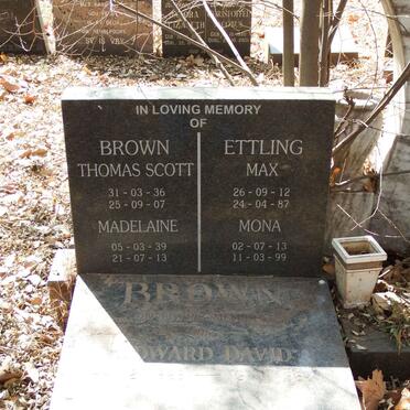 BROWN Tim 1902-1979 & Gladys 1909-1988 :: ETTLING Max 1912-1987 & Mona 1913-1999 :: BROWN Edward David 1929-1982 :: BROWN Thomas Scott 1936-2007 & Madelaine 1939-2013_2