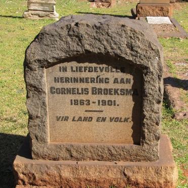 BROEKSMA Cornelis 1863-1901