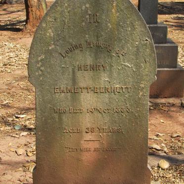 BENNETT Henry, Emmett -1888