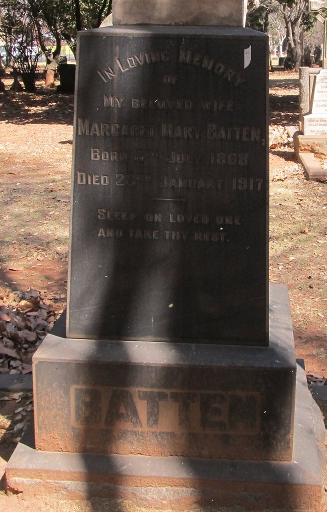 BATTEN Margaret Mary 1868-1917