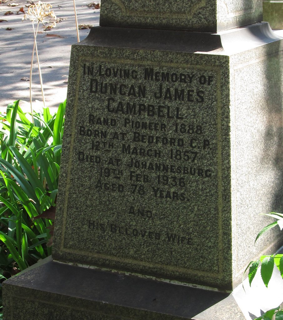 CAMPBELL Duncan James 1857-1936