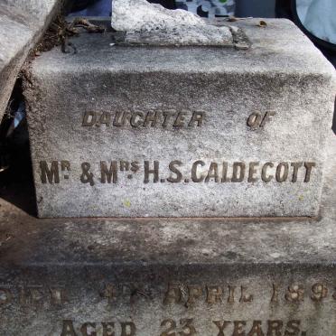 CALDECOTT Harry Stratford -1907 :: CALDECOTT Elise Margaret -1898