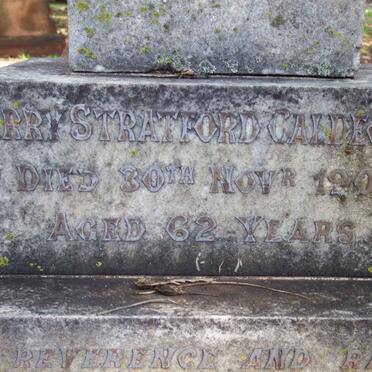 CALDECOTT Harry Stratford -1907