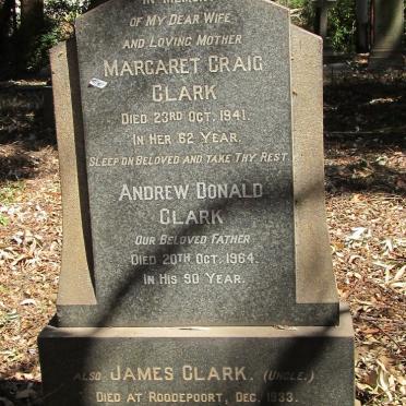 CLARK Andrew Donald -1964 &amp; Margaret Craig -1941