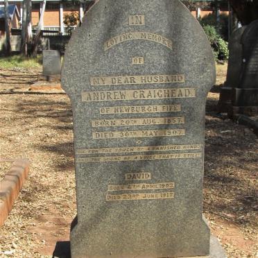 CRAIGHEAD Andrew 1857-1907 :: CRAIGHEAD David 1903-1917