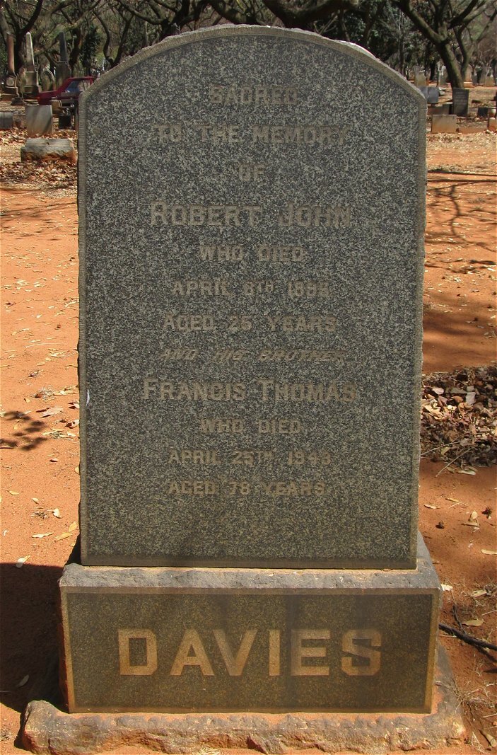 DAVIES Robert John -1896 :: DAVIES Francis Thomas -1943