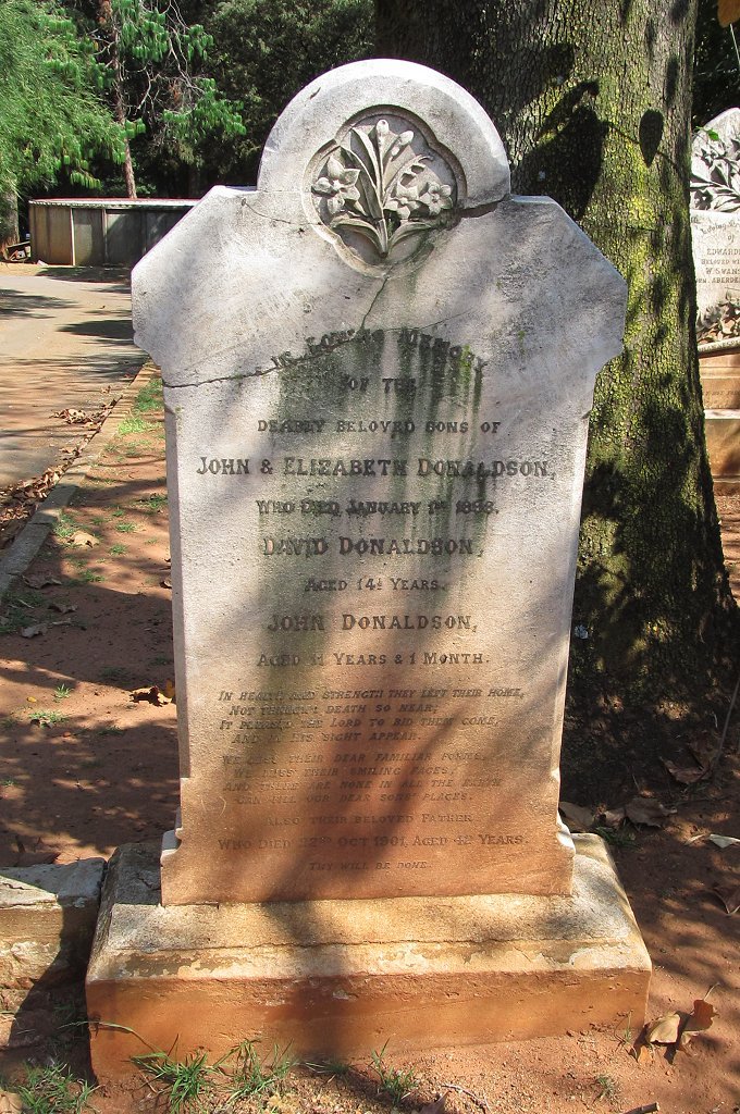 DONALDSON John -1901 :: DONALDSON David -1898 :: DONALDSON John -1898