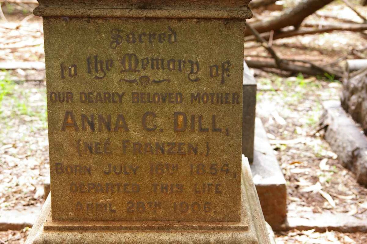 DILL Anna C. nee FRANZEN 1854-1906