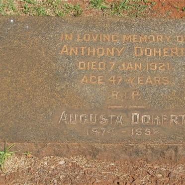 DOHERTY Anthony -1921 &amp; Augusta 1874-1956