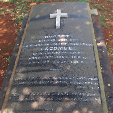 ESCOMBE Robert 1865-1892
