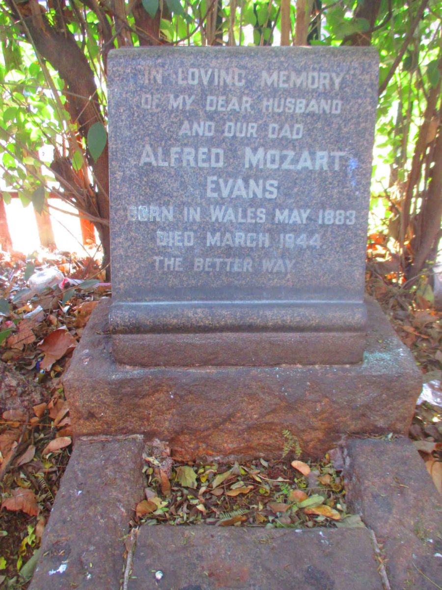 EVANS Alfred Mozart 1883-1944