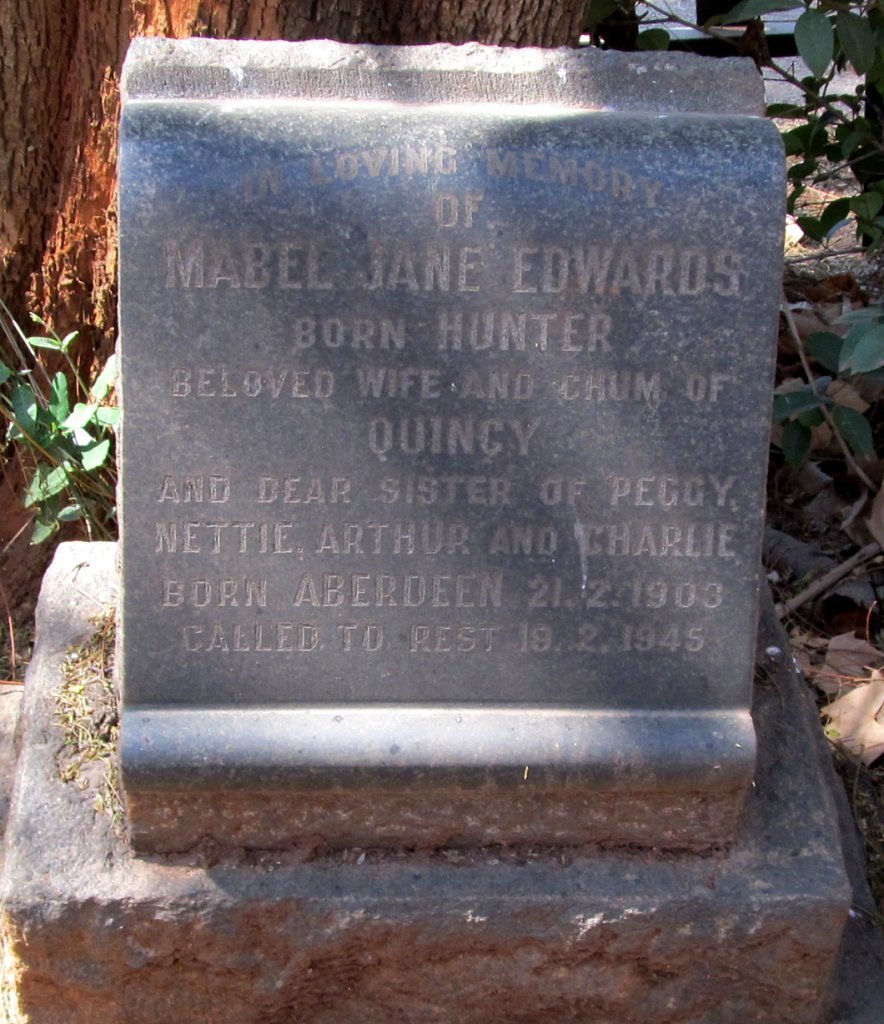 EDWARDS Mabel Jane nee HUNTER 1903-1945