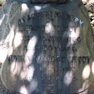 FRISBY Edward -1904 :: FRISBY Vivian Charles -1906