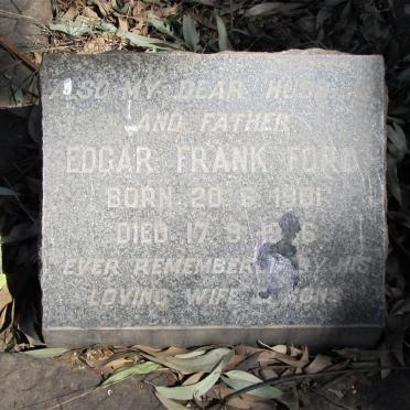 FORD Edgar Frank 1910-1956