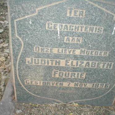 FOURIE Judith Elizabeth -1896