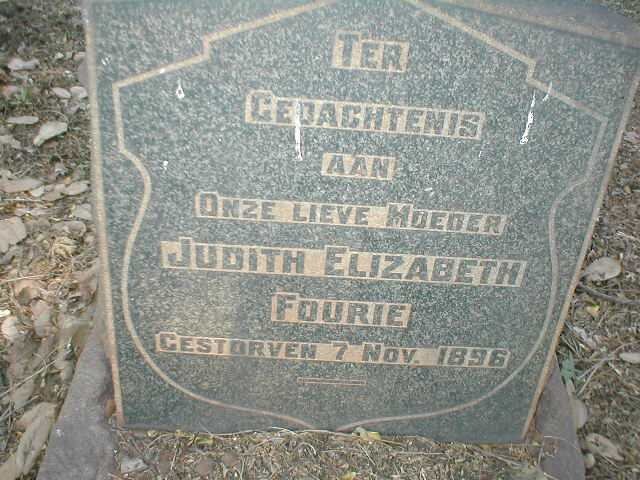 FOURIE Judith Elizabeth -1896