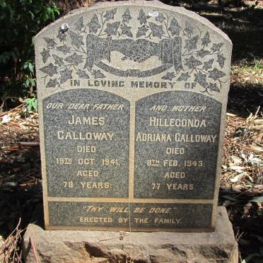 GALLOWAY James -1941 &amp; Hillegonda Adriana -1942