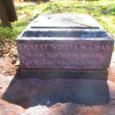 GRAY Ernest William  -1937