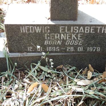 GERNEKE Hedwig Elisabeth nee DOSE 1895-1979