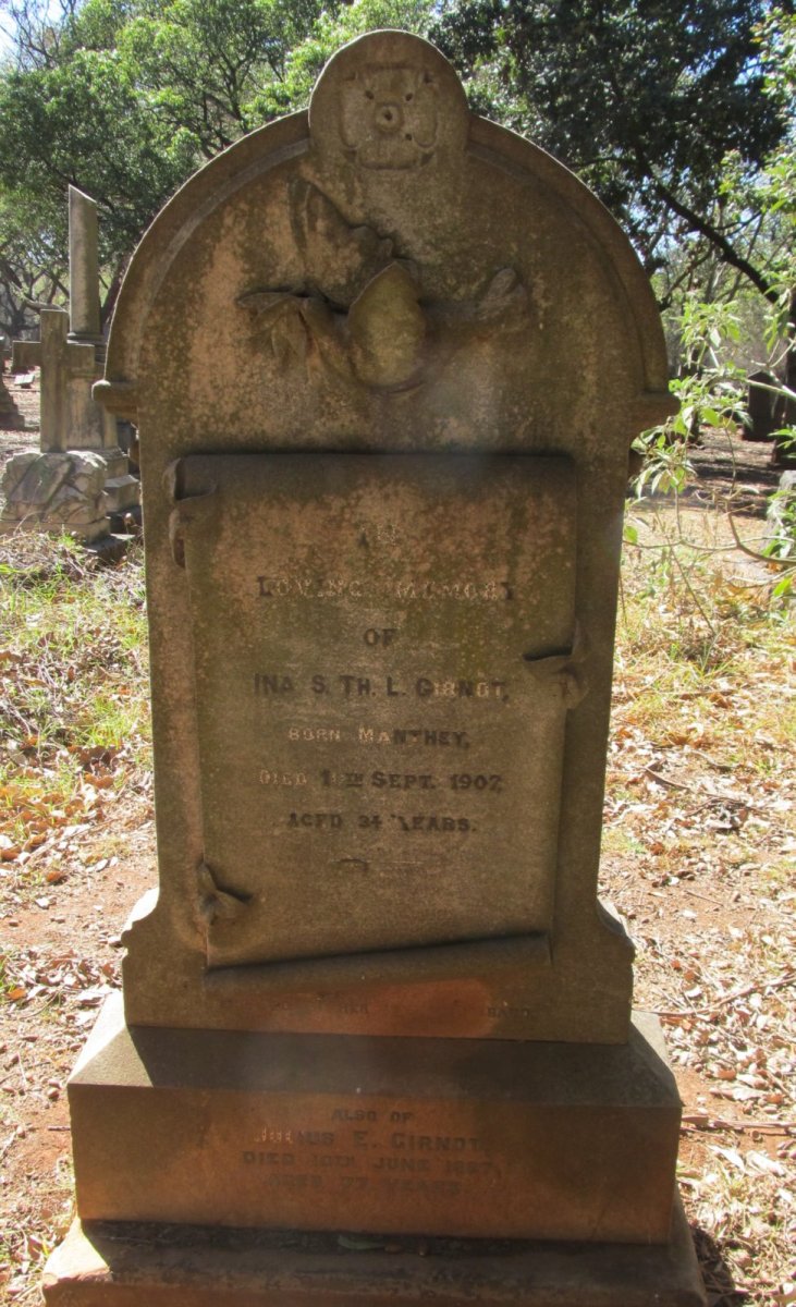 GIRNDT Julius Ernst 1851-1927 &amp; Ina Sophie Theresia  MANTHEY 1873-1907