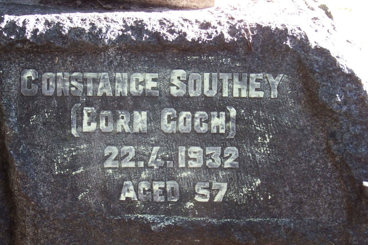 SOUTHEY Constance nee GOCH -1932