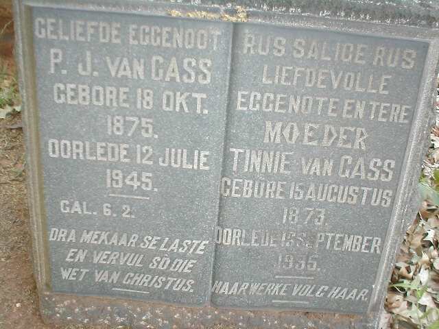 GASS P.J., van 1875-1945 &amp; Tinnie 1873-1935