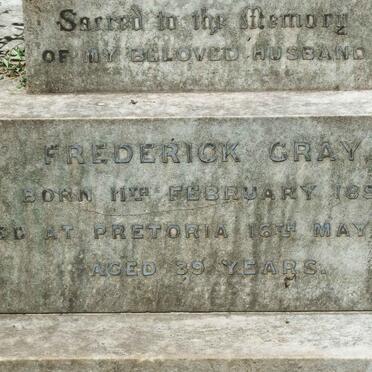 GRAY Frederick 1857-1896