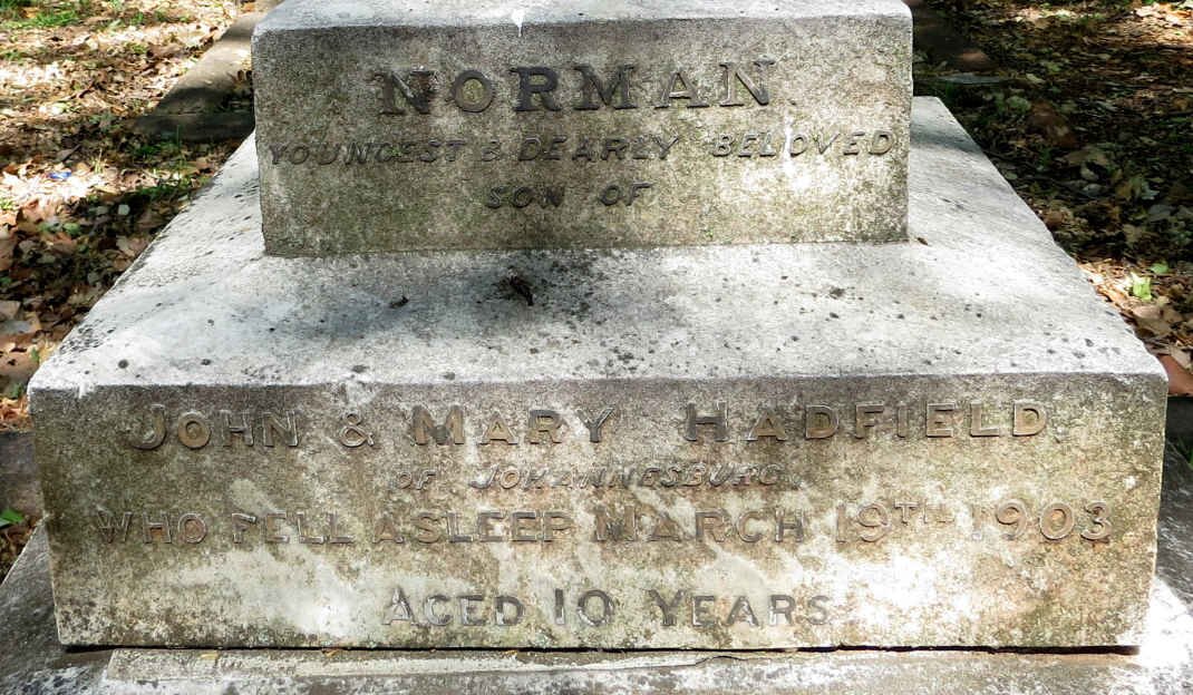 HADFIELD Norman -1903