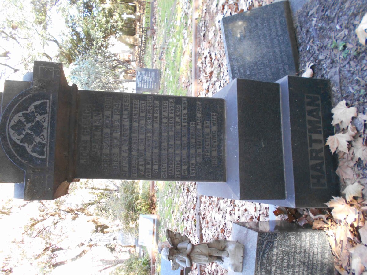 HARTMAN John George 1881-1941