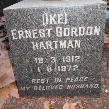 HARTMAN Ernest Gordon 1912-1972