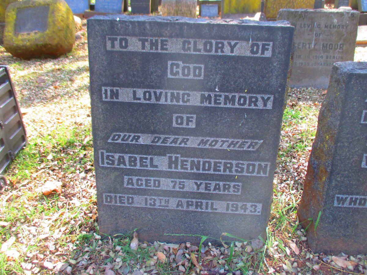 HENDERSON Isabel  -1943